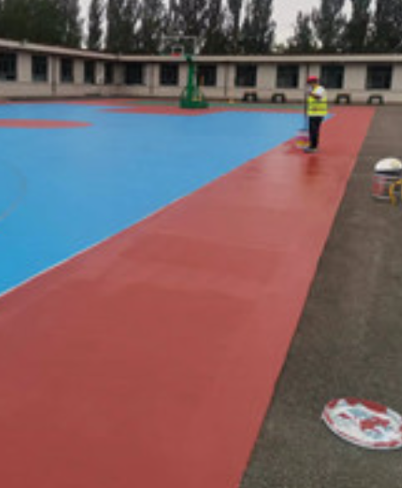 乌马河旧篮球场地面改造翻新整改   